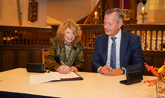 Beëdiging nieuwe burgemeester van Enkhuizen